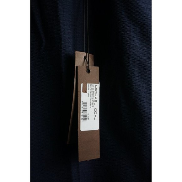 New Michael Coal Brad Mens US Size 40 x 28 Slim Dark Blue Woven Jacquard Capri - Picture 5 of 10